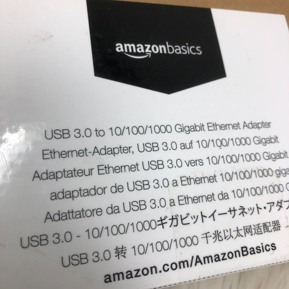 Amazon Basics USB 3.0 to 10/100/1000 Mbps Gigabit RJ45 Ethernet LAN adapter - Picture 4 of 6